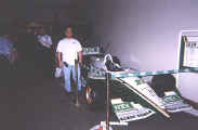 Shawn with one of the Team Green Kool champ cars shared by Paul Tracy and Dario Franchitti (the flying Scotsman)