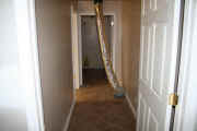 Back hallway looking from production area to staff bathroom and office entrance