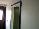 Audra's office entry door cut-in in the hallway