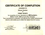 MERA Knowledgefest 2004 Certificate of Completion