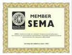 SEMA membership cetificate