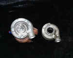 Comparison of original 16G and newly upgraded 20G compressor housings