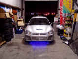 Front view after installing Wings West front bumper and Plasma Glow undercarriage lighting