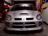 Front view of SRT-4 with Zex nitrous purge solenoid installed