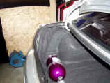 Zex nitrous bottle installed in trunk