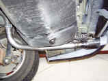 Borla exhaust system rear pipe routing