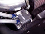 GReddy oil catch can with custom mounting bracket