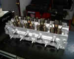 Exhaust side of cylinder head