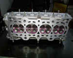 Combustion chamber view of cylinder head