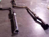 Comparison of old exhaust and our new GReddy Evo II exhaust system piping