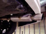 Old muffler installed previous to coming to Street Sports