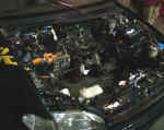 Engine bay after removal