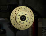 Front Powerstop cross-drilled rotor
