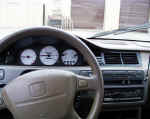 Interior view with white face gauges
