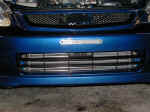 GReddy Type 31 intercooler with OEM bumper in place
