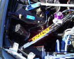 GReddy type S blowoff valve mounted to custom chromed GReddy intercooler piping