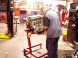 Jeremy performing final assembly of engine