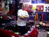 David in his engine bay