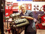 Jeremy with completed engine