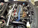 Side view of newly installed B20 engine