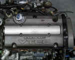 Closeup of assembled H22 engine