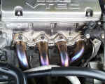 GReddy stainless steel header