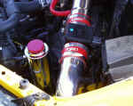 Injen cold air intake system and Weapon R coolant overflow tank