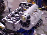 Intake manifold installed and high flow throttle body