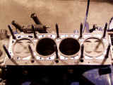 Block ready for cylinder head