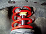 Espelir front lowering springs installed
