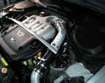 Upper piping of AEM cold air intake system