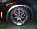 Front Volk Racing GT7 installed after painting caliper