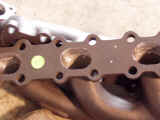 GReddy 350Z turbo manifold flange closeup