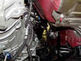 Right GReddy turbo manifold was Jet Hot coated before installation