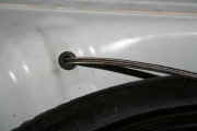 A stainless steel braided line was connected to pump to run safely under the chassis to the engine compartment