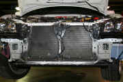 OEM bumper reinforcement removed to install new APS DR525 front mount intercooler
