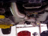 High flow catalytic converter installed in system