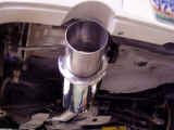 Muffler section of exhaust system