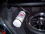 Nitrous bottle and Volk Racing full size spare