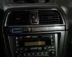 Vent panel with GReddy turbo timer mounted back into dash cavity