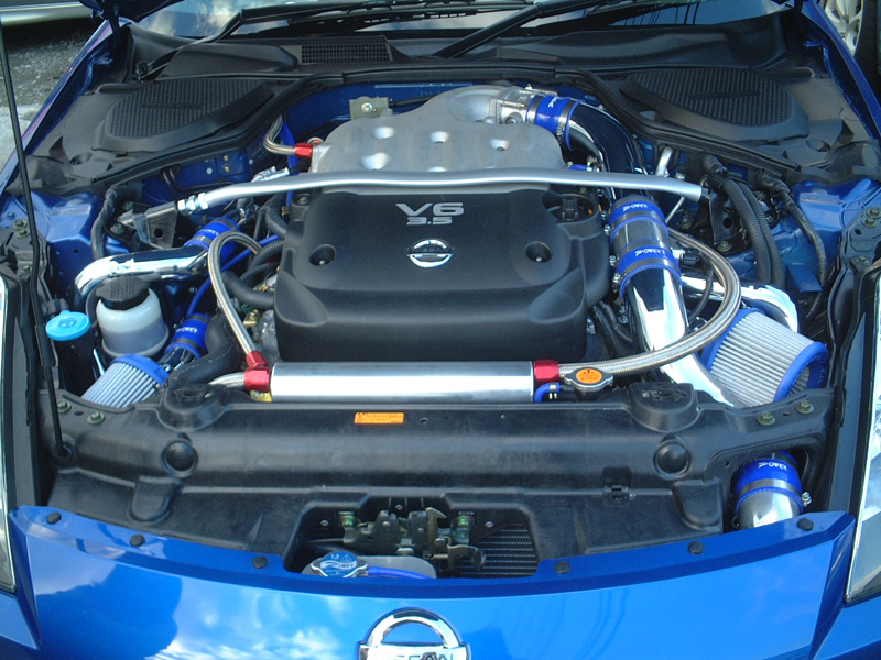 Power Enterprise twin turbo kit installed on Nissan 350Z