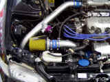 GReddy Airinx air intake to turbocharger. GReddy Type S BOV mounted to compression pipe