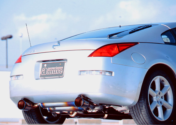 Amuse R1 Titan titanium exhaust system installed on new 350Z
